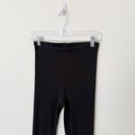 Aerie [] Black Kick It Ribbed Knit High Rise Flare Wide Leg Pants Pull On Small S Photo 4
