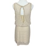 Free People  Tan Boho Crochet Lilly Mini Dress  S Photo 3