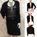 Anne Klein  Thick Double layered cropped Blazer Photo 1