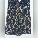 Free People  SEXY LOVE BLACK FLORAL LACE MINI DRESS - SZ 2 Photo 6