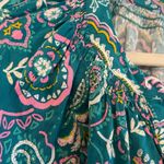 Crown & Ivy  PL Paisley 3/4 Sleeve Peasant Top Photo 3