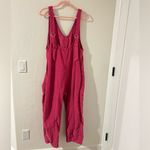 Free People Pink corduroy high roller jumpsuit Photo 3
