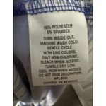 JM Collection Blue/Black/White Floral Print Blouse, Rhinestone Collar, 3/4 Slv L Photo 5