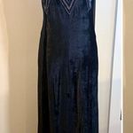April Cornell Black Velvet Beaded Maxi Dress Witchy Gothic Romantic ~Small🧡 Photo 0