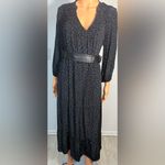 ZARA  Black and White Long Sleeve Dress Photo 7