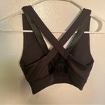 Splendid  Strappy Sports Bra Faux Leather Black Photo 7