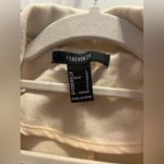 Forever 21 Cream Trench Coat with Brown Buttons | Size Large Photo 1