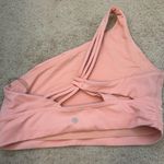 Athleta Pink One Shoulder Sports Bra Medium Photo 1