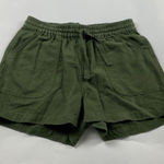 J.Crew Point Sur Dark Green Linen Blend Pull On Shorts XS Photo 0