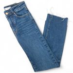 ZARA | 2 | HIGH WAIST - STRAIGHT - ANKLE LENGTH - Med Wash Denim JEANS Photo 1