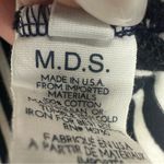 MDS Pull On Striped Shorts Womens 2 Black White Photo 6