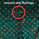 Victoria's Secret Vintage  Emerald Green Floral Print Satin Pajama Dress‎ Small Photo 2