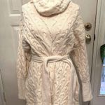 Free People EUC  cable knit cowl neck dress, sz L Photo 4