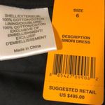 Tory Burch  Black Cotton Eyelet Sindri Dress 6 NWT Photo 7