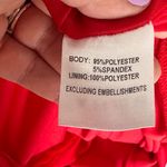 Princess Polly  Red Ruffle Mini Dress Balloon sleeve Bodycon Lined Size 0 Photo 7