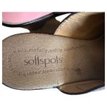 Softspots Black Leather Chunky Heel Mules Women's Size 8.5 Photo 6