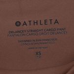 Athleta  Delancey Straight Cargo Pant Womens XS Brown High Rise Trousers Stretch Photo 5