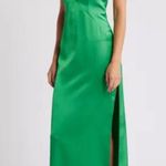 Katie May  Holly Satin Maxi Gown Emerald Green XS NEW $298 Revolve Photo 7