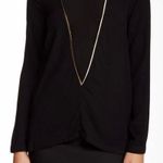 Sophie Rue Womens  Contrast Plunge Keyhole Top - Sz S Photo 0