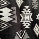 Faded Glory Women’s XL Open Long Sleeve Cardigan‎ Wrap Jacket Black White Western Cabincore Photo 3