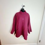 J. Jill Women Beet 100% Wool Sleeves Button Down Coat Size M Fuschia Pink Size M Photo 1