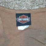 Harley Davidson Yorktown, Va Fringe Tank Top SIZE S Brown Photo 2