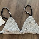 ZARA NWT RARE  PEARL BRALETTE WITH ADJUSTABLE STRAPS AND CLASP CLOSURE Photo 1