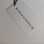 Solid & Striped Madison Rib Bikini Bottom Mustard & Cream Stripe Sz small Photo 3