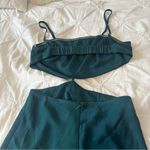 Beginning Boutique  Emerald Cutout Midi Dress Photo 7