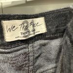 We The Free  People Makai High Waisted Cut Off Denim Shorts Rocky Beach Black Photo 5