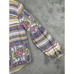 Maeve  Anthropologie‎ Floral Striped Blouse Small Long Sleeve Boho Relax Career Photo 7