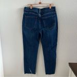 Old Navy Mid-Rise Boyfriend Crop Denim Jeans Raw Hem 4 Photo 3