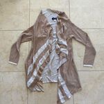 Blue Rain NWOT Beige/White Cardigan Sweater Sz Small Photo 0