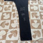 Current/Elliott  Boyfriend The Fling‎ Repair Distressed Black Jeans Size 25 Photo 8