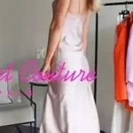 ZARA Elegant Pink Satin Slip Dress Photo 4