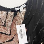 Baltic Born NWT  Muse Sequin Maxi Dress Black Rose Gold Leaf Size Large L Photo 3