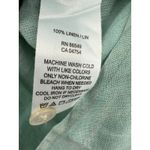 Tommy Bahama  Relax Shirt Womens Large Green Blue Linen Button Front Pockets Photo 3