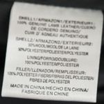 Lamb Leather & Wool Blend Moto Style Jacket by Truth Of Touch Small Black Photo 2