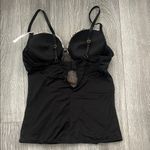 Daisy Fuentes Black and Cream Lace Bustier Top Size L (NWOT) Photo 2