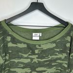Good American Good‎ American Women’s Green Off The Shoulder Camo Sweatshirt Size 4 Photo 5