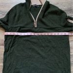 Abode Outside Campfire 100% Merino Wool Quarter Zip Forest Green L Size L Photo 4