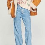 SANDRO X Smiley wool and cashmere blend Crewneck sweater NEW Red Size XS Photo 2