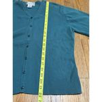 Pendleton  Women's Sweater Cotton V Neck Button Up Cardigan Blue Size Medium Photo 7