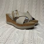 Yellow Box  Adaline Platform Wedge Sandals in Taupe Photo 4