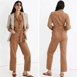 Madewell NEW Petite Long-Sleeve Tie-Waist Fatigue Jumpsuit, petite Large Photo 1