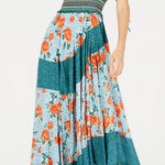 Free People Intimately Gabriela Patchwork Halter Maxi/ Midi Slip Dress XS Photo 0