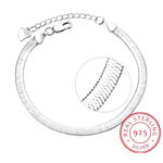 Boutique Silver‎ Anklet, Ankle Snake Chain Anklet | 925 Sterling Silver Photo 7