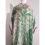 Shiraleah  Women’s Floral Viscose Beach Cover-Up with Pom-Pom Trim Photo 9