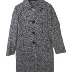 J.G. Hook Vintage 1980s Black and White Tweed Peacoat Twee Size 4Petite Photo 0