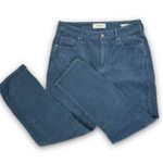 PacSun High Rise Mom Corduroy Ankle Pants Jeans Tapered Leg Relaxed Blue Size 27 Photo 5
